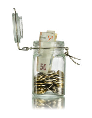 money in a bottle