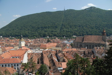 Brasov city and the Blach Church