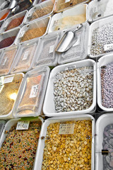 Marché de fruits secs