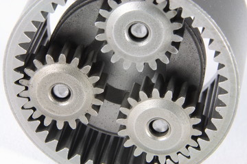 Zahnr&auml;der heller Hintergrund