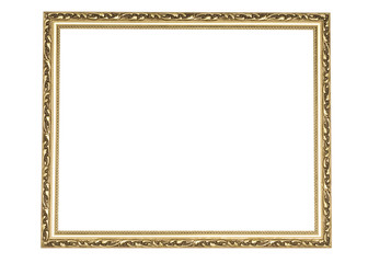 Goldener Rahmen auf weiss