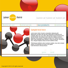 fully editable vector template web site