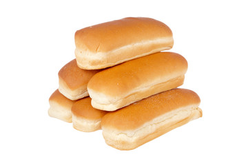 Pile of buns for hot dog