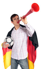Deutscher Fußballfan - obrazy, fototapety, plakaty