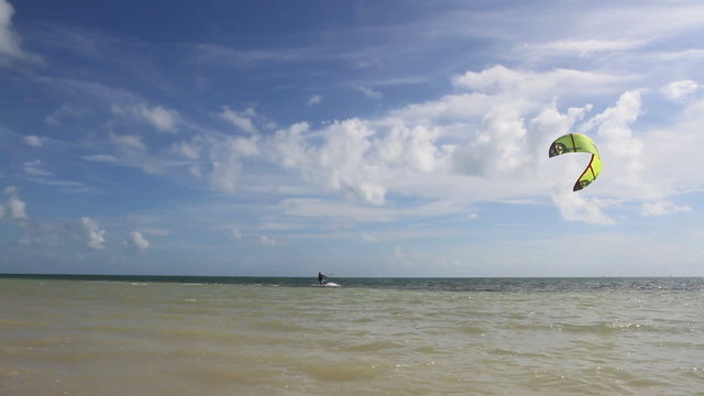 Kite Surfer on Beach