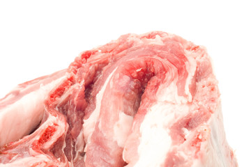 Raw Pork meat isolated