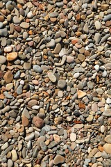 Background texture of little stones from beach