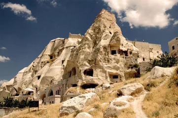 Fotobehang Ancient cavetown near Goreme, Cappadocia, Turkey © salajean