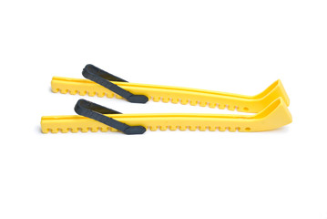 Ice skates blade protection.