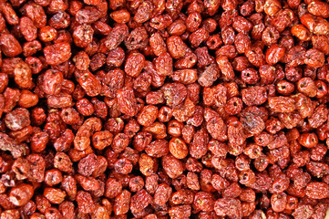 Marché de raisins rouges en Chine