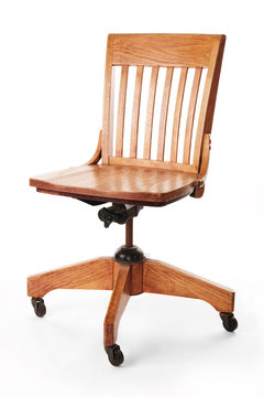 Mission Style Banker's Desk Chair