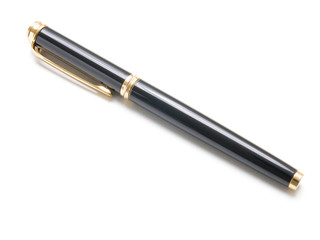 black pen isolated on white