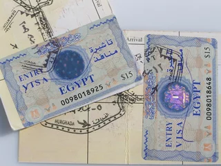 Selbstklebende Fototapeten Visa Egypte © Λεωνιδας
