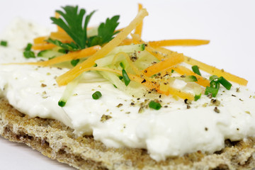 Knäckebrot mit Quark