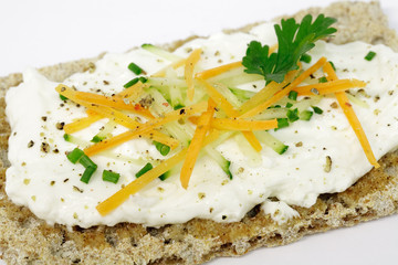 Knäckebrot mit Quark