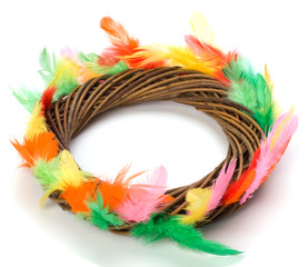 easter decor isolated on white background