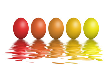 Bunte Ostereier an Ostern