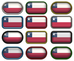 twelve buttons of the Flag of Chile