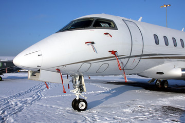 Naklejka premium Aircraft in Snow