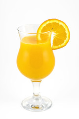A glass of fresh orange juice ( & clipping path )