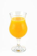 A glass of fresh orange juice ( & clipping path )