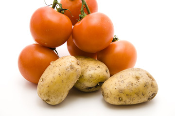 Tomaten und Kartoffeln