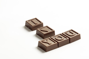 I love You chocolate