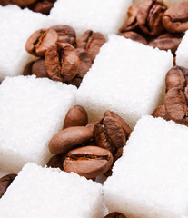 coffee beans and sugar