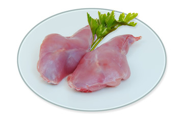 cuisses de lapin cru