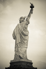 Freiheitsstatue in New York City, monochrom