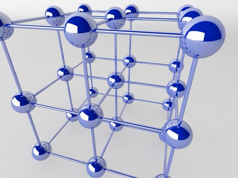 High technology background. Molecular crystalline lattice.