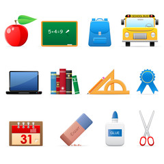 School and education icon set