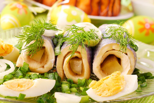 Herring Rolls  For Easter