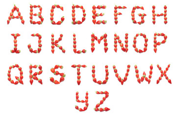 Strawberry health alphabet