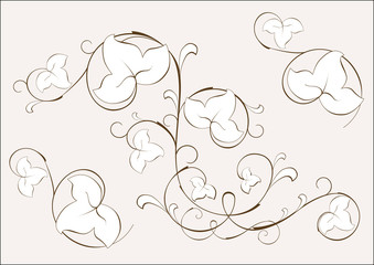 Fototapeta premium floral element