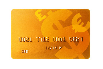 Gold credit card