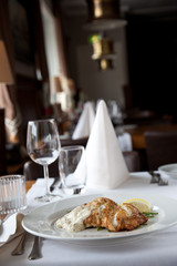 Fish at a restaurant
