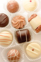 different chocolates