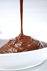 chocolate into a bowl
