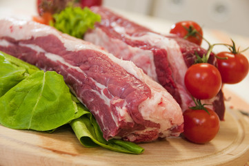 Meat and vegetables