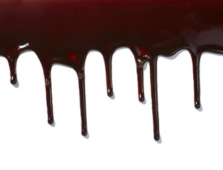 chocolate syrup leaking liquid sweet food