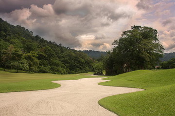 Large golf bunker