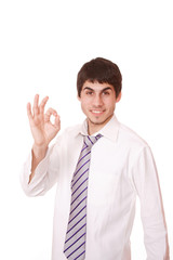 Young handsome businessman