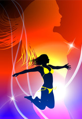 Sexy Woman Background