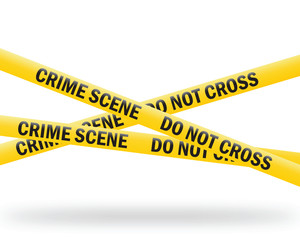 crime scene tape (vector)