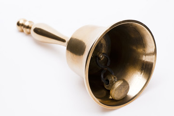 Obraz na płótnie Canvas Brass handbell