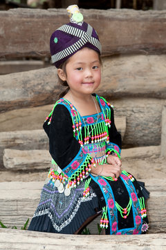 Mädchen von Laos Hmong