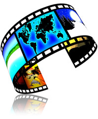 Pellicola Cinema Mondiale-World Film-Cinema Mondial-3d - obrazy, fototapety, plakaty