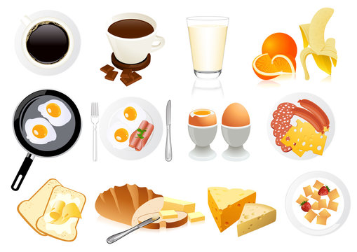 Breakfast icons