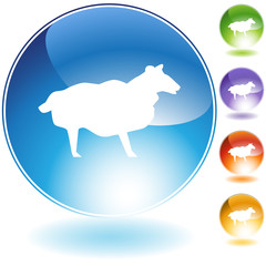 Sheep Crystal Icon Set
